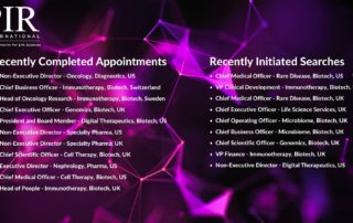 Recent Executive Search Appointments